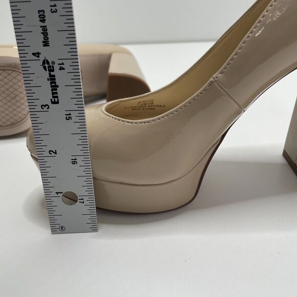 Jessica Simpson Platform DYLEXI Beige Square Heel Round Toe Formal Career 7.5M - Picture 12 of 13